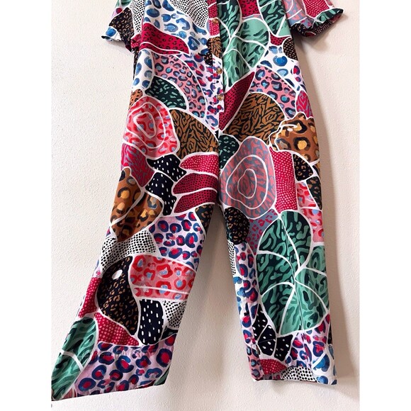 FARM Rio Multicolor Abstract Print Cropped Jumpsuit - Picture 5 of 12
